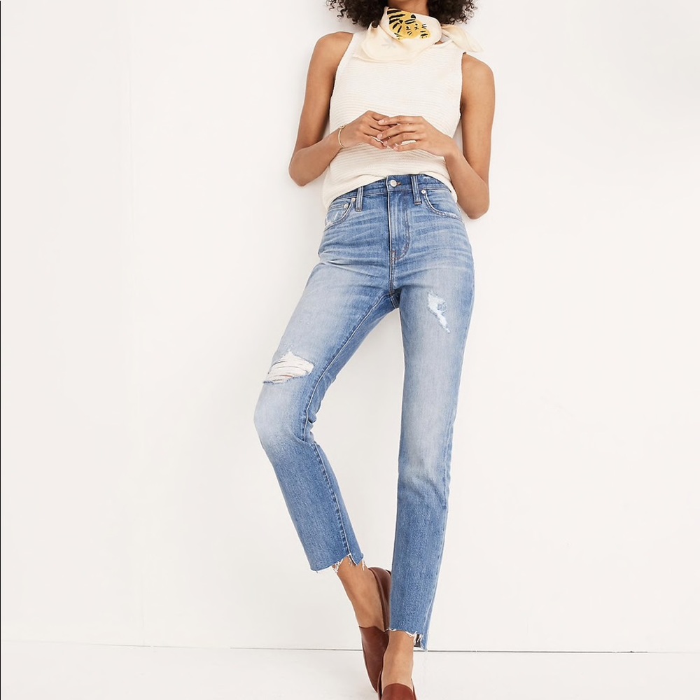 Madewell high rise slim boyjeans Lita wash